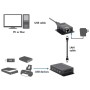 Extender USB su Cavo Cat.5/5e/6 fino a 50m con Hub 4 Porte, PoE
