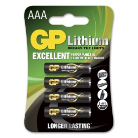 Blister 4 Batterie Litio Mini Stilo AAA 1,5V/24LF Longest Lasting