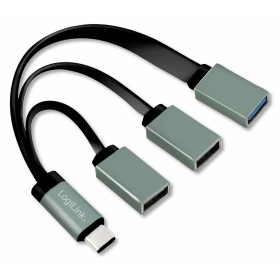 Hub Flessibile USB-C&trade SuperSpeed 3 Porte USB3.0 A Femmina Nero