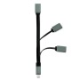 Hub Flessibile USB-C&trade SuperSpeed 3 Porte USB3.0 A Femmina Nero