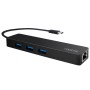 Hub USB-C&trade SuperSpeed 3 Porte USB-A 3.0 Femmina Nero