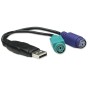 Adattatore USB a doppio PS/2