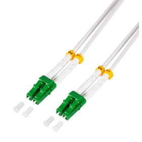 Cavo Fibra Ottica Armato Acciaio OS2 LC/APC Duplex 9/125 7,5m