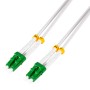 Cavo Fibra Ottica Armato Acciaio OS2 LC/APC Duplex 9/125 2m