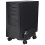 Supporto per CPU in Plastica HIPS Regolabile Colore Nero