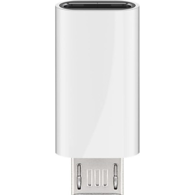 Adattatore Micro USB Maschio a USB-C&trade Femmina Bianco