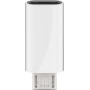 Adattatore Micro USB Maschio a USB-C&trade Femmina Bianco