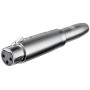 Adattatore XLR Cannon Femmina ad Audio 6,35mm Femmina Mono