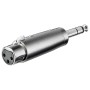 Adattatore XLR Cannon Femmina ad Audio 6,35mm Maschio Stereo