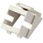 Adattatore Keystone SC/LC Simplex Bianco