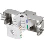 Frutto Keystone RJ45 Cat6A 10Gigabit STP 180&deg Toolless