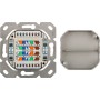 Presa a Muro Esterna 2xRJ45 Cat.6A Bianco