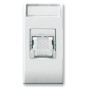 Domus S44 Presa RJ45 Cat.6 FTP Connettore 3M con Tappo Bianco Lucido