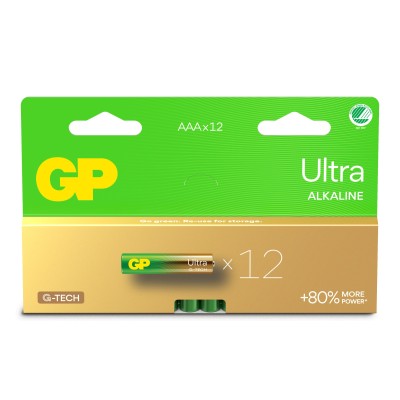 Confezione 12 Batterie GP Ultra Alcalina MiniStilo AAA 124U/LR03