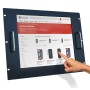 Monitor LCD 17'' Touch Screen per Rack 19'' 8 Unit&agrave Nero