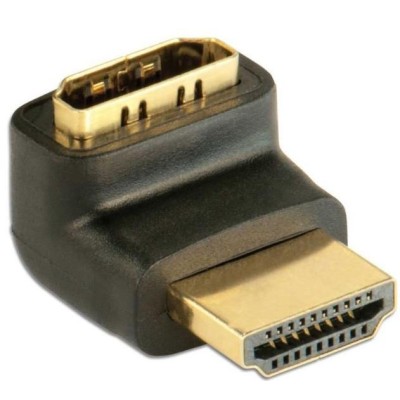 Adattatore HDMI&trade M/F 90&deg verso il basso