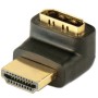 Adattatore HDMI&trade M/F 90&deg verso il basso