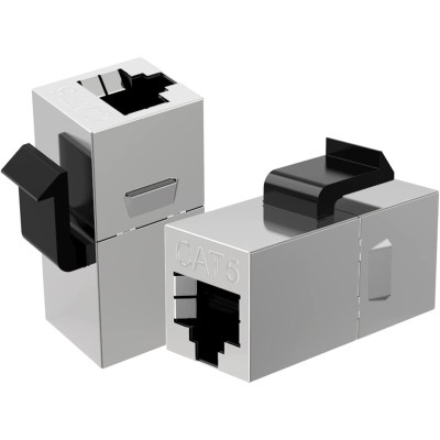 Adattatore Modulare Keystone RJ45 Accoppiatore di Rete Cat.5E F/F Schermato FTP