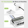 Adattatore Modulare Keystone RJ45 Accoppiatore di Rete Cat.5E F/F Schermato FTP