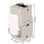 Adattatore Modulare Keystone RJ45 Accoppiatore di Rete Cat.6A F/F Schermato FTP