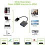 Cavo Convertitore Adattatore da HDMI&trade a VGA con Micro USB e Audio