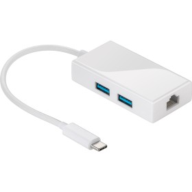 Hub USB-C SuperSpeed 2 USB 3.0 e RJ-45 Gigabit