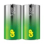 Confezione 2 Batterie GP Super Alcalina Mezza Torcia C 14A/LR14