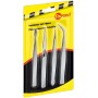 Set 4 pinzette di precisione in acciaio inossidabile