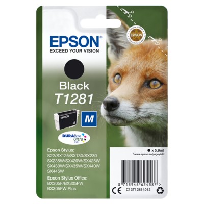 EPSON CART INK NERO STYLUS S22/SX125/SX420W/SX130, SERIE M VOLPE