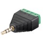 Adattatore Audio 3.5 mm Maschio a Terminal Block 4 pin