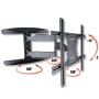 Supporto a Muro Ultra Slim per TV LED LCD 40-65'' Full Motion Nero