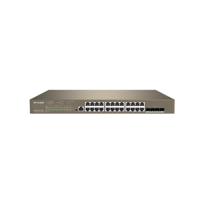 IP-COM SWITCH POE MANAGED L3, 28 PORT, 24 POE, 4 SFP 10G