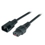 Cavo Prolunga C14 180&deg a C13 180&deg con Blocco IEC 1m