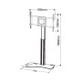 Supporto da pavimento per TV da 32'' a 70''