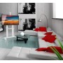 Supporto da Pavimento per TV da 70'' a 120'' Bianco
