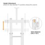 Supporto da Pavimento per TV da 70'' a 120'' Bianco