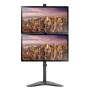Supporto da Scrivania 2 Monitor 17-32'' con Base e Supporto per Smartphone
