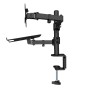 Supporto da Scrivania Braccio per Monitor 13-32'' e Mensola per Laptop
