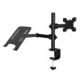 Supporto da Scrivania Braccio per Monitor 13-32'' e Mensola per Laptop