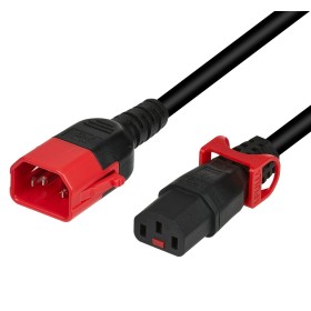 Cavo Prolunga Dual-Lock C14 180&deg a C13 180&deg 2m