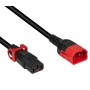 Cavo Prolunga Dual-Lock C14 180&deg a C13 180&deg 2m