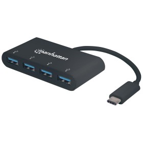 Hub USB-C&trade 3.1 SuperSpeed 4 Porte USB-A 3.0 Femmina Nero