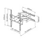 Supporto a Muro per TV LED LCD 42-70'' Full Motion Braccio Doppio