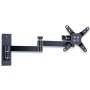 Supporto a muro per TV LED LCD 13-30'' inclinabile 3 snodi nero