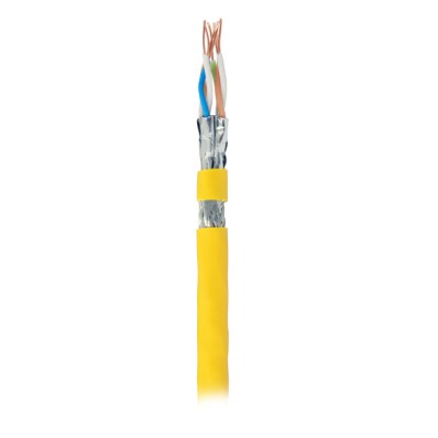 Matassa S/FTP Cavo Cat.8.2 Rame 2000MHz Dca 100m Rigido LSZH Giallo