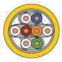 Matassa S/FTP Cavo Cat.7A 100m Rigido PIMF Giallo