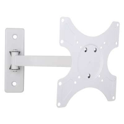 Supporto a muro per TV LED LCD 19 - 37'' inclinabile 2 snodi bianco