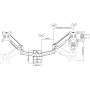 Staffa a Muro con Molla a Gas per due Monitor 17-32''