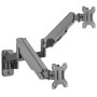 Staffa a Muro con Molla a Gas per due Monitor 17-32''