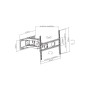 Supporto da parete per TV LED/LCD da 37'' a 70''